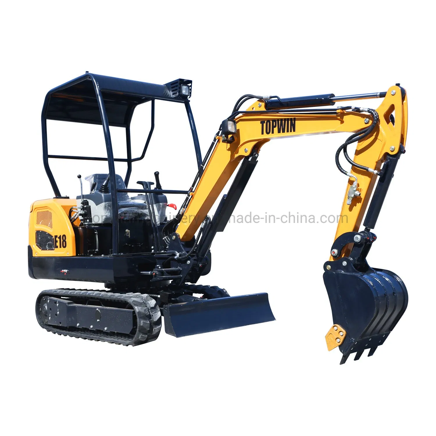 Good Quality Mini Excavator with Trailer Auger Attachment Swing Boom Quick Hitch