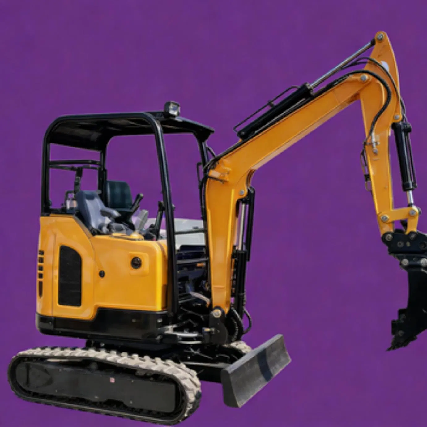 2.5 Ton Mini Crawler Excavator with Quick Hitch Connector Compatible with Multiple Attachments Auger Ripper Grapple Suitable for Multi Scenario Small Constructi