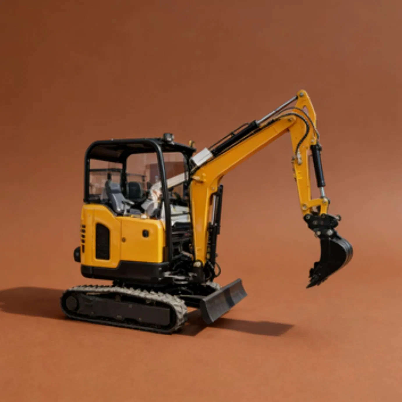Factory Direct 2.5 Ton Compact Mini Excavator with Retractable Track Rubber Track Option Perfect for Lawn Protection Orchard Management and Small Scale Road Rep