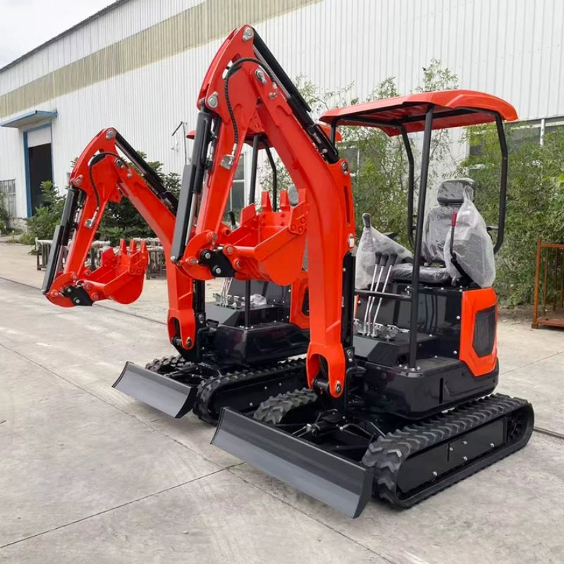 Chinese Factory CE EPA 1.8 Ton Mini Excavator Orchard Crawler Type Small Digger Home Diesel Engines Mini Excavators with Cabin