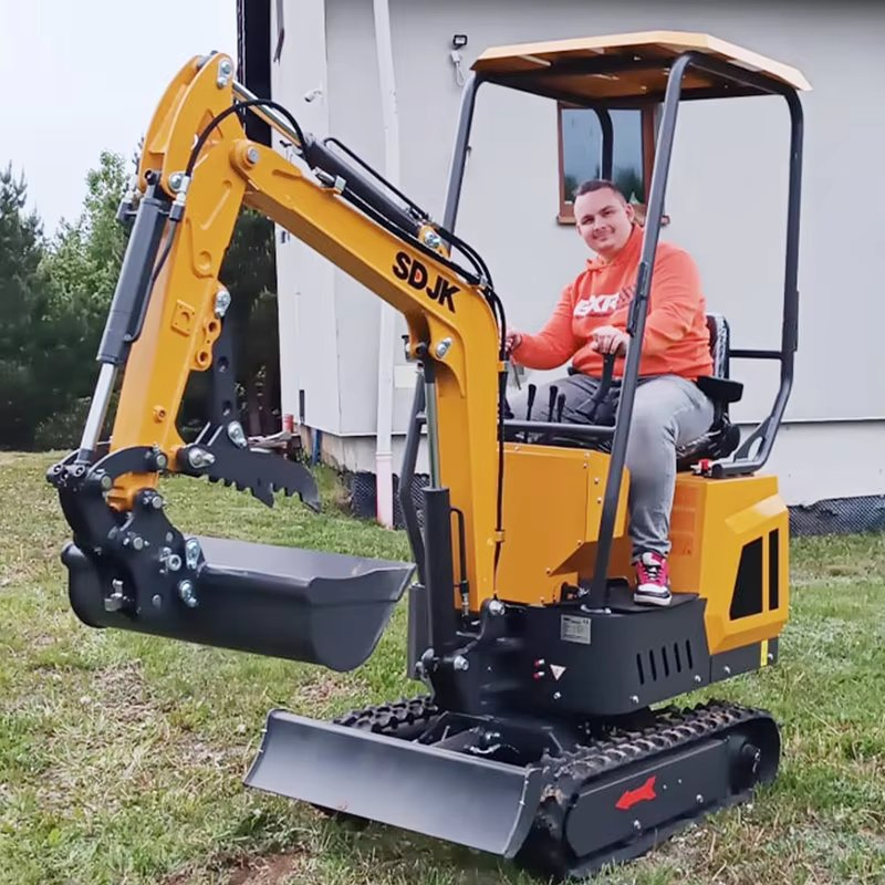 Multifunctional Mini Excavators 1-Ton 1.6-Ton 2-Ton Multiple Models Hydraulic Type Customizable Closed-Cabin Small Excavators