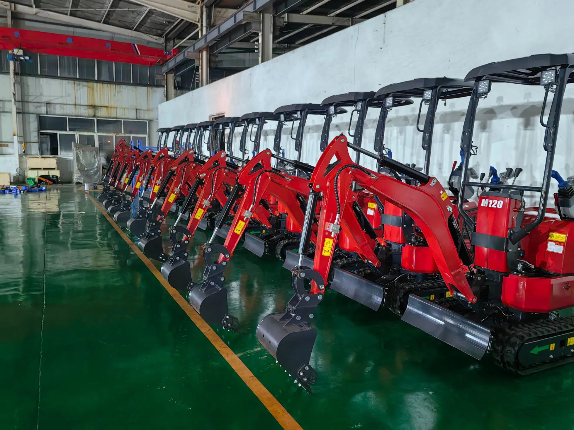 High Efficiency Mini Hydraulic Excavator with Rubber Track for Projects