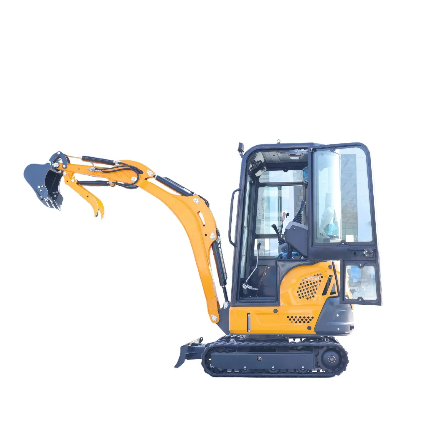with Breaker and Auger Attachments Mini Crawler Excavator with 13.5HP Versatile Machine for Demolition and Drilling