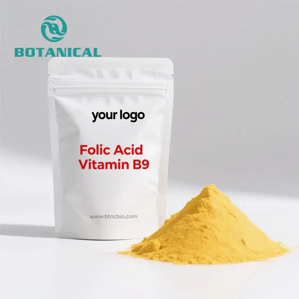 ODM Folic Acid Vitamin B9 Powder Manufacturers, Factories