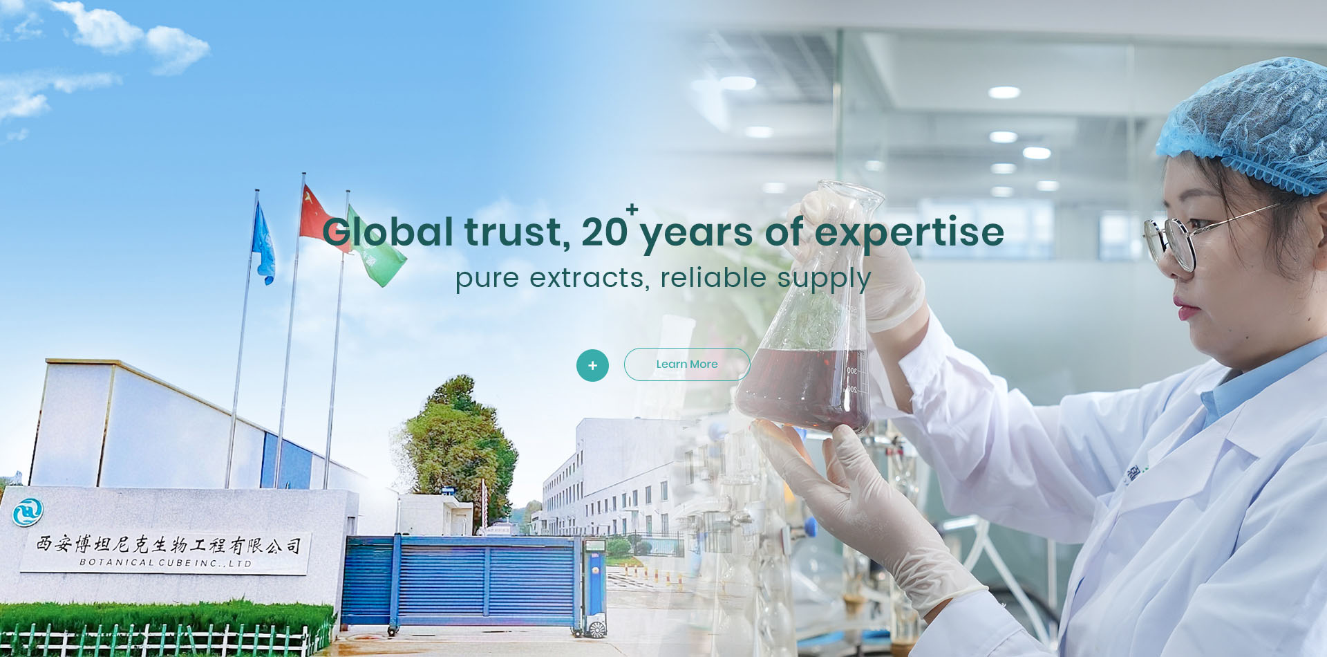 Botanical Cube Inc. natural plant extract production facility - global leader in natural ingredients