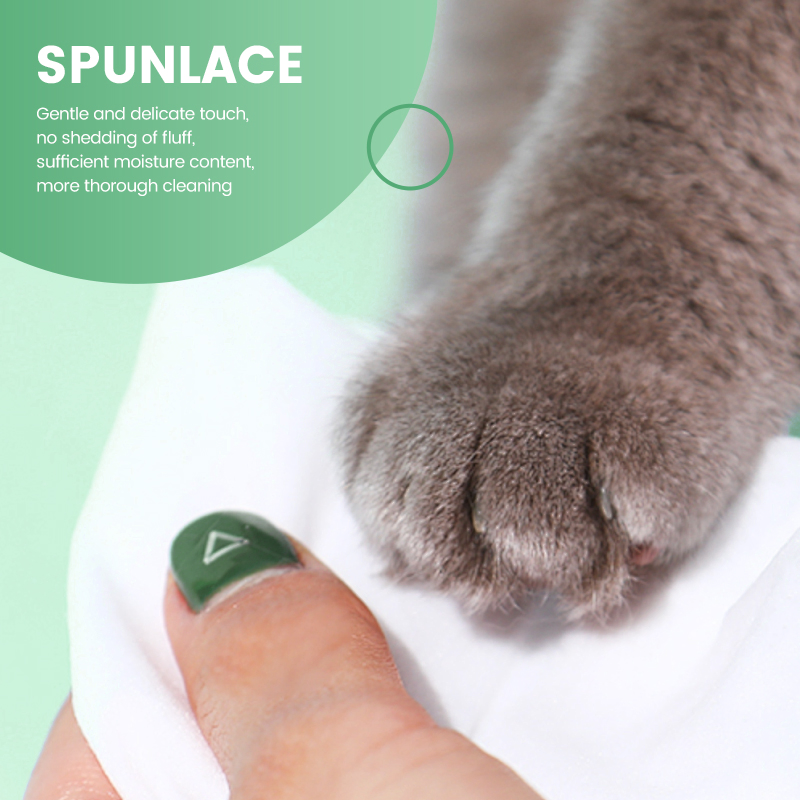Toalhetes Úmidos Biodegradáveis Multipropósito para Limpeza e Higiene de Cães e Gatos em Ambientes Internos