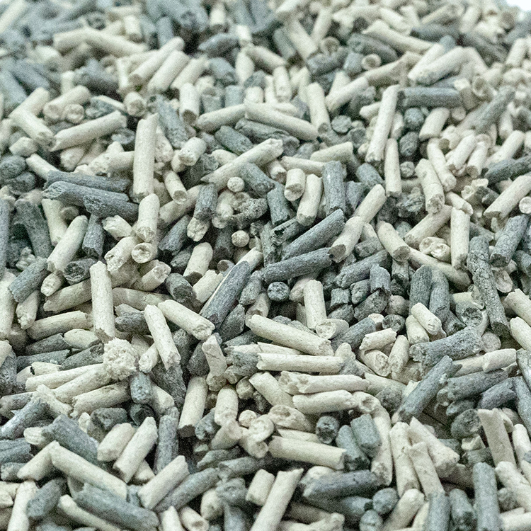 Pellets de carvão misto de bambu premium para gatos para frescor