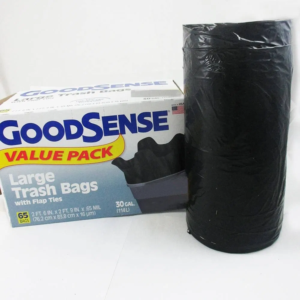 Venda Quente Alta Qualidade Sacos de Lixo Plásticos Descartáveis Biodegradáveis com Alça em Forma de Laço e Alça em S para Lixeira em Rolo