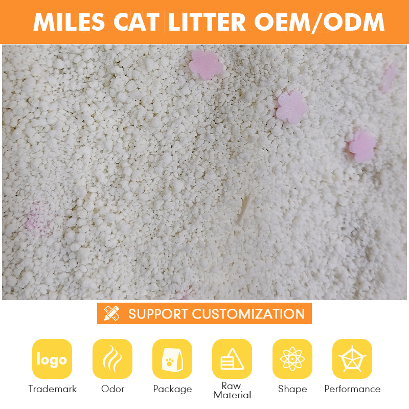 100% Amido de Mandioca 100% Vegetal e 8% Fibra de Feijão com Fator Desodorante para Areia para Gato