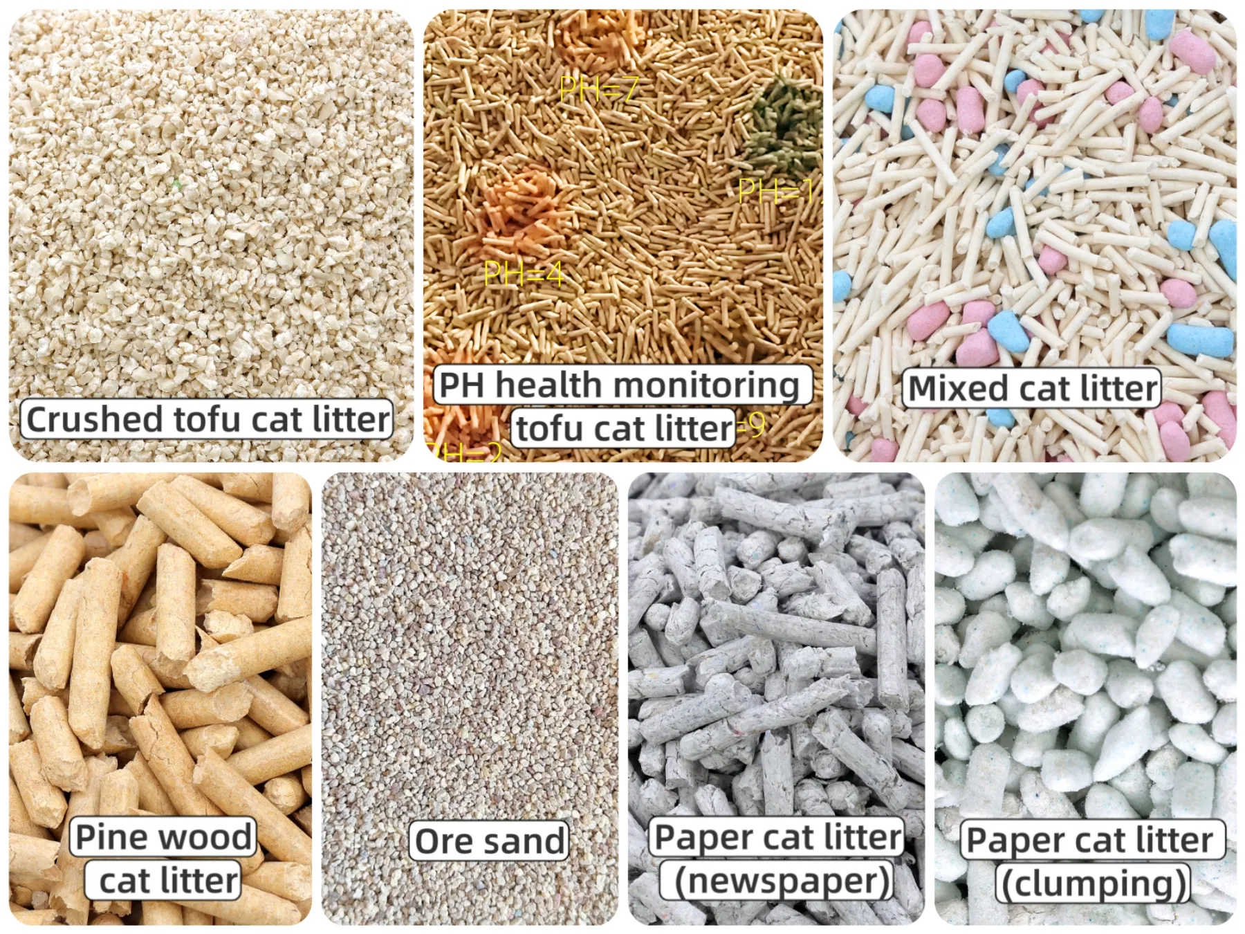 Areia para Gato Premium Atacadista Feita de Materiais Vegetais Naturais