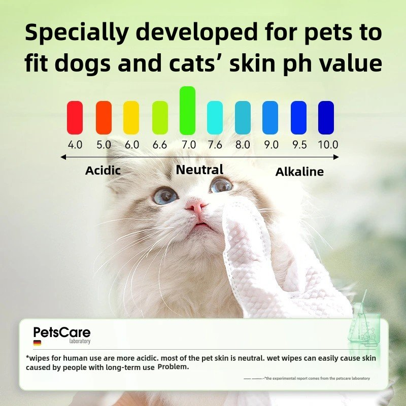 Luvas Descartáveis Sem Lavagem Talisman para Banho Suprimentos para Animais de Estimação Desodorizantes Lenços de Limpeza a Seco para Uso Especial em Gatos e Cães