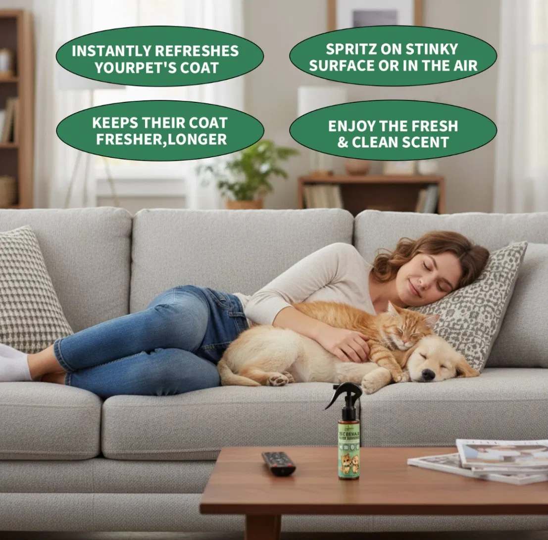 Desodorizador de Gaiola para Pequenos Animais Spray Eliminador de Odor para Animais de Estimação Limpeza Segura e Ecológica Spray Desodorante para Animais de Estimação Spray Removedor de Manchas e Odor para Animais de Estimação