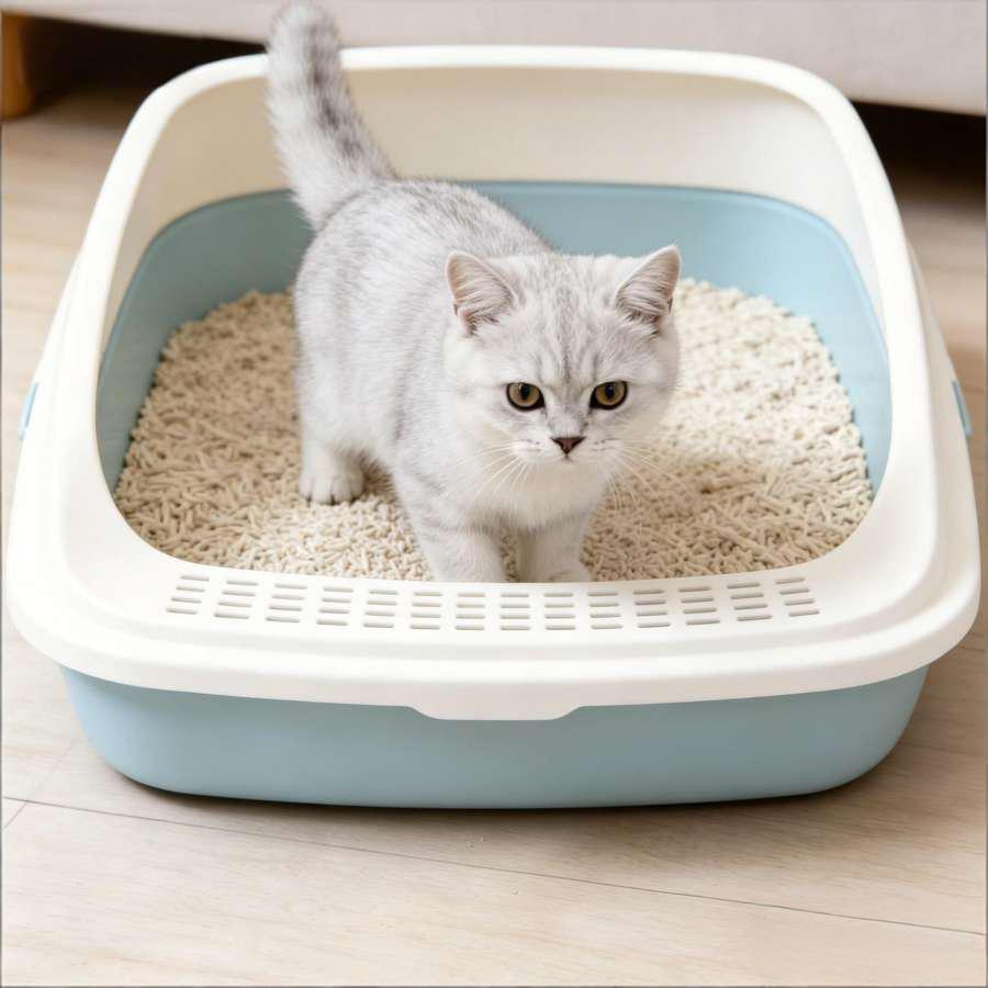 Areia para gatos de tofu com carvão de bambu, desodorização física, purificação do ar, ecológica e biodegradável