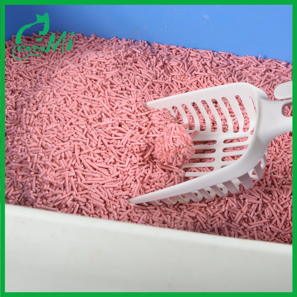 Areia para Gato Flushable Feita de Fibra de Ervilha e Amido de Milho Areia para Gato Tofu Comestível Saudável