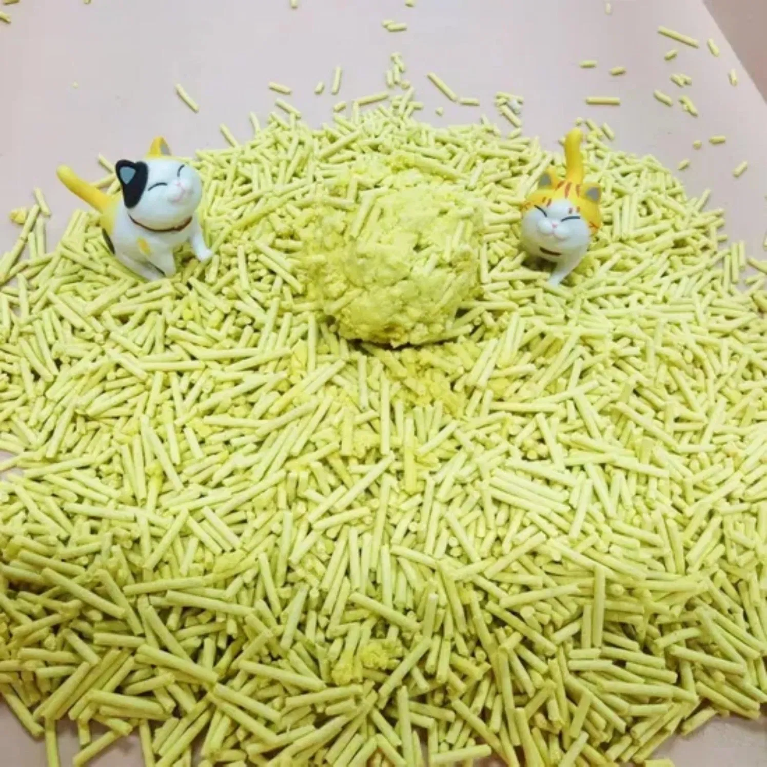Premium Grade Lemon Scented Tofu Cat Litter Made From Select Ingredients Through Rigorous Quality Control Ensuring Consistent High Performance