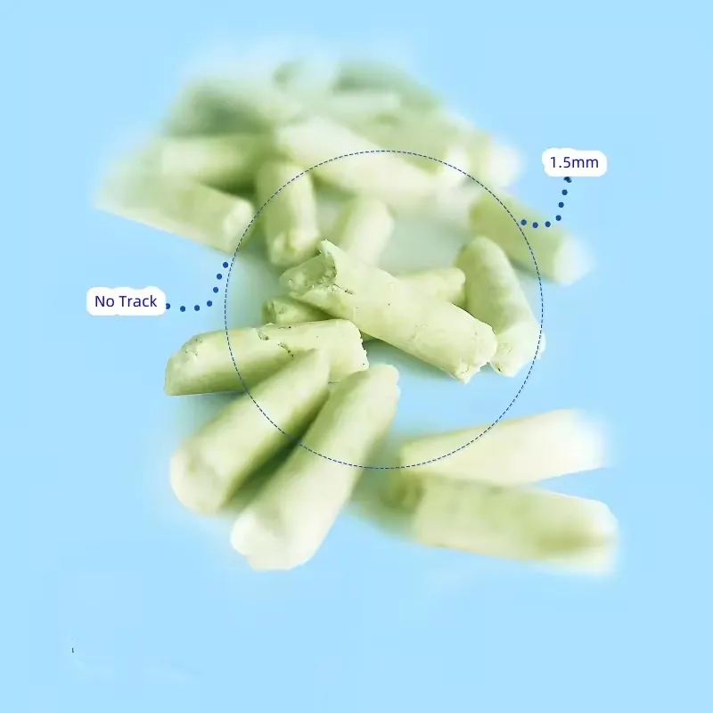 Areia para gatos biodegradável natural feita de tofu para gatos