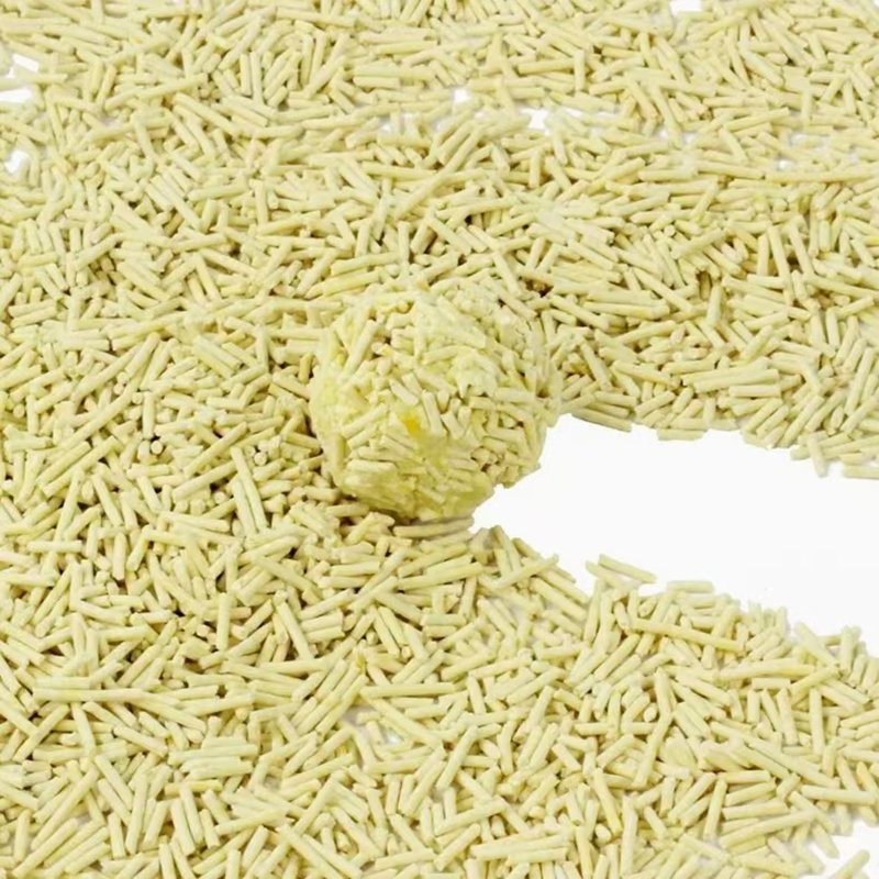 Fabricado na China, areia para gatos de tofu de milho, flushable e à base de plantas puras