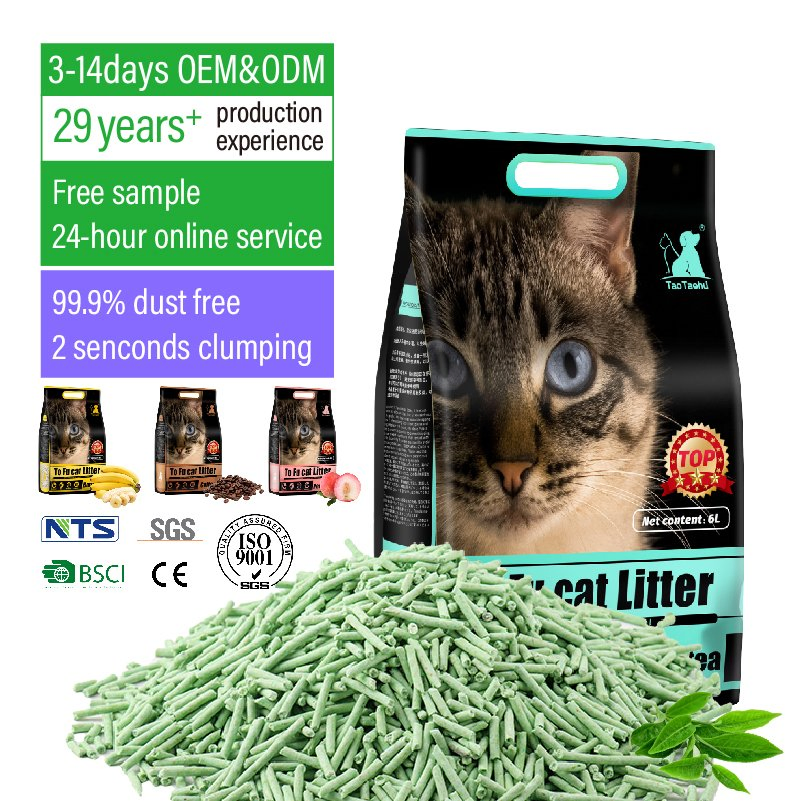 Mundo É Escolha Ecológica Alta Absorção Forte Agregação Biodegradável Mistura Tofu Areia para Gato