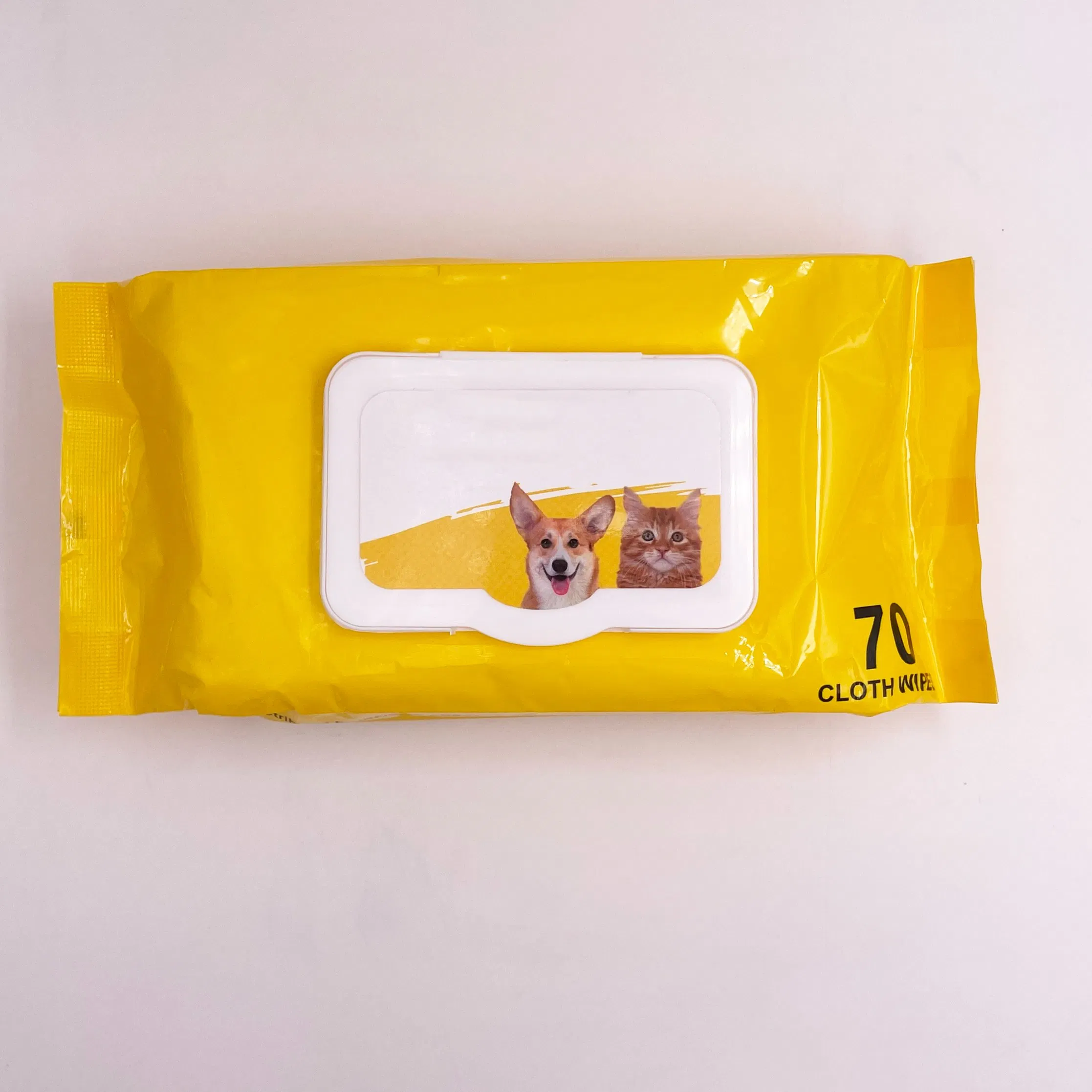Fabricante de Toalhetes Não Tecidos Personalizados OEM para Limpeza de Patas de Cães, Toalhetes para Animais de Estimação para Cães e Gatos