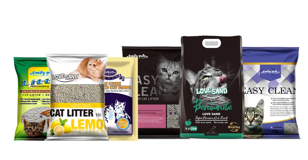 Areia para Gato de Bentonita com Carvão Ativado de Bambu, Controle Forte de Odor, Livre de Poeira, Agregação Rápida