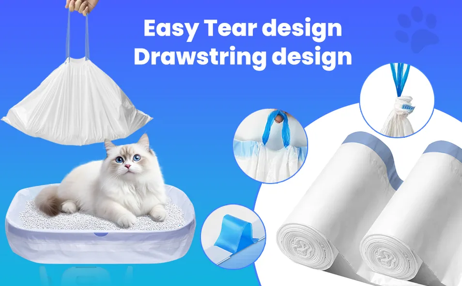 Forro de Plástico Personalizado para Areia de Gato