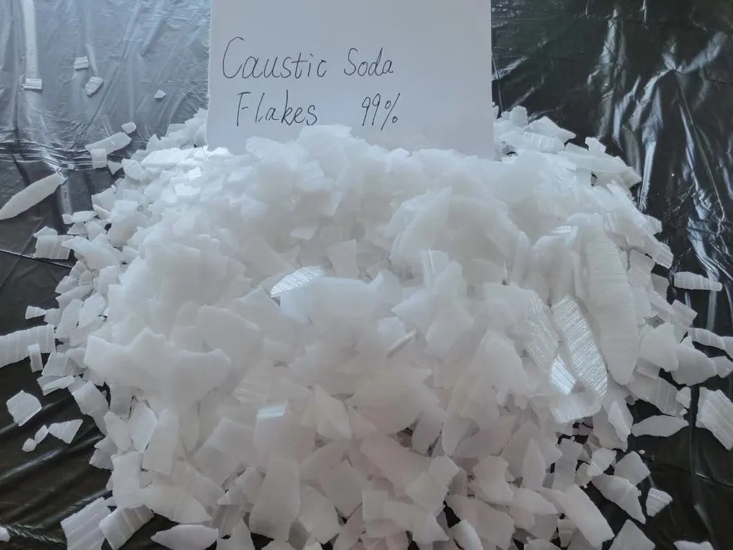 Melhores 99% Preços de Soda Cáustica Flocos/Pérolas para Fabricação de Sabão e Detergente