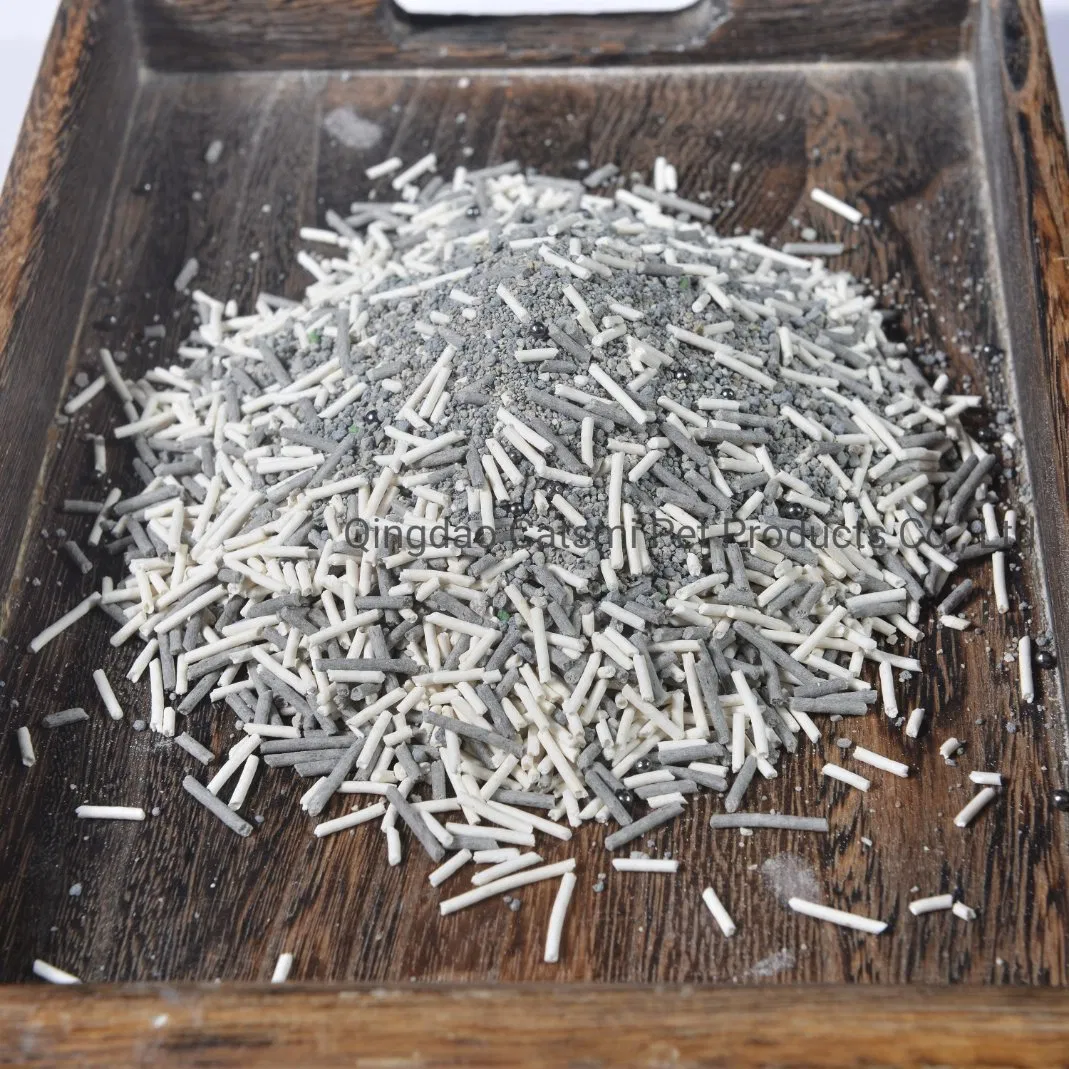 Vendas diretas de fábrica OEM, areia para gatos sem poeira, mistura de tofu de bambu, carvão e pêssego
