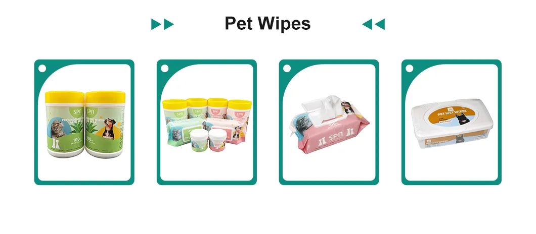 Luvas descartáveis para pets, toalhas de banho SPA sem lavagem, lenços umedecidos para limpeza e desodorização de animais de estimação, suprimentos ecológicos para animais