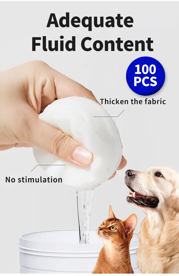 Toalhetes de Limpeza para Olhos de Animais de Estimação para Gatos, Limpe os Olhos para Remover Manchas de Lágrimas