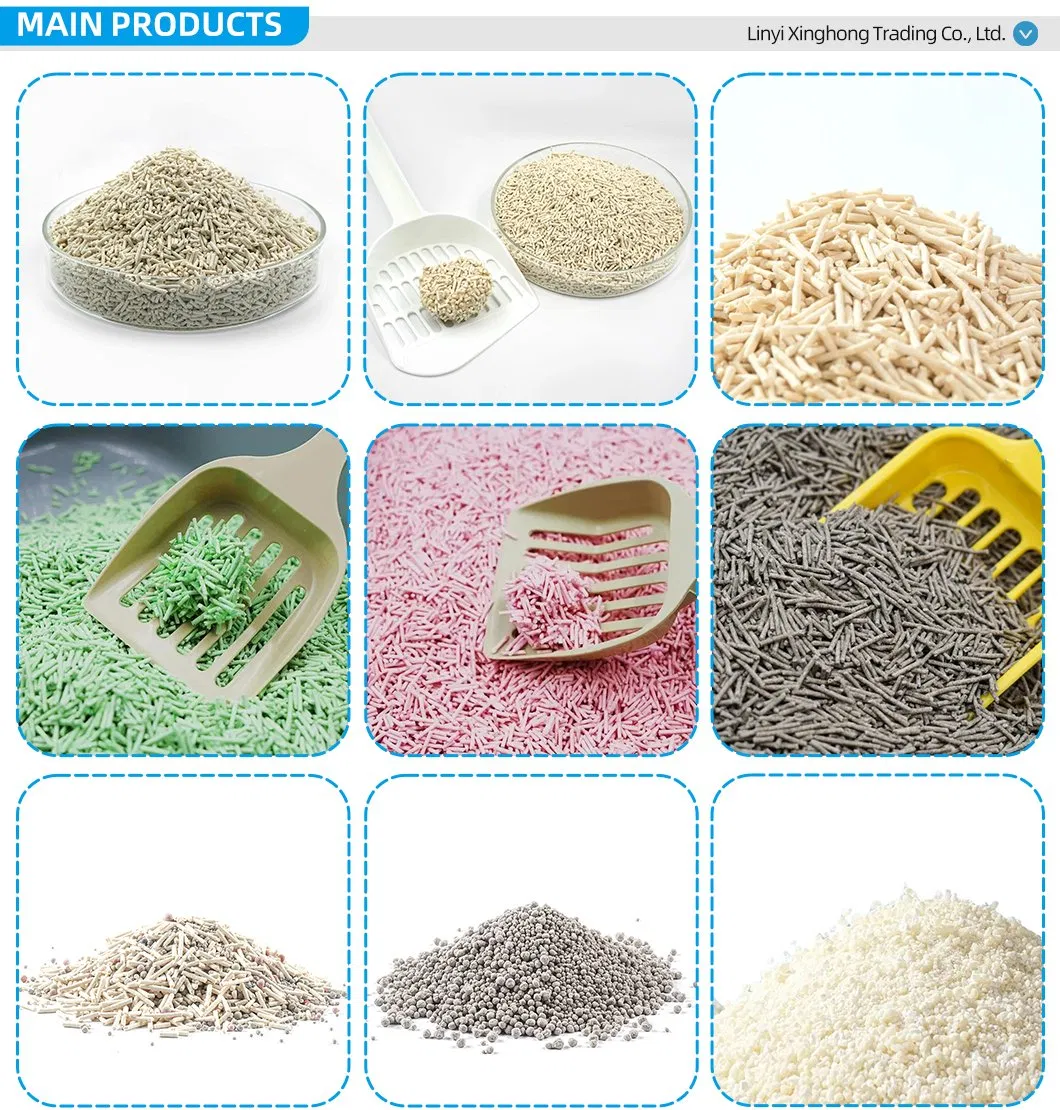 Venda Quente Natural Ecológico Controle de Odor Duradouro Agregado Firmemente Mistura de Tofu e Bentonita Areia para Gato