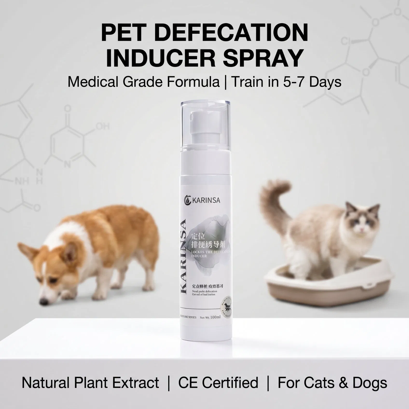 Spray para treinamento de banheiro de cachorro e filhote, spray seguro e eficaz para urina de filhote, suprimentos para treinamento de banheiro de cachorro interno e externo