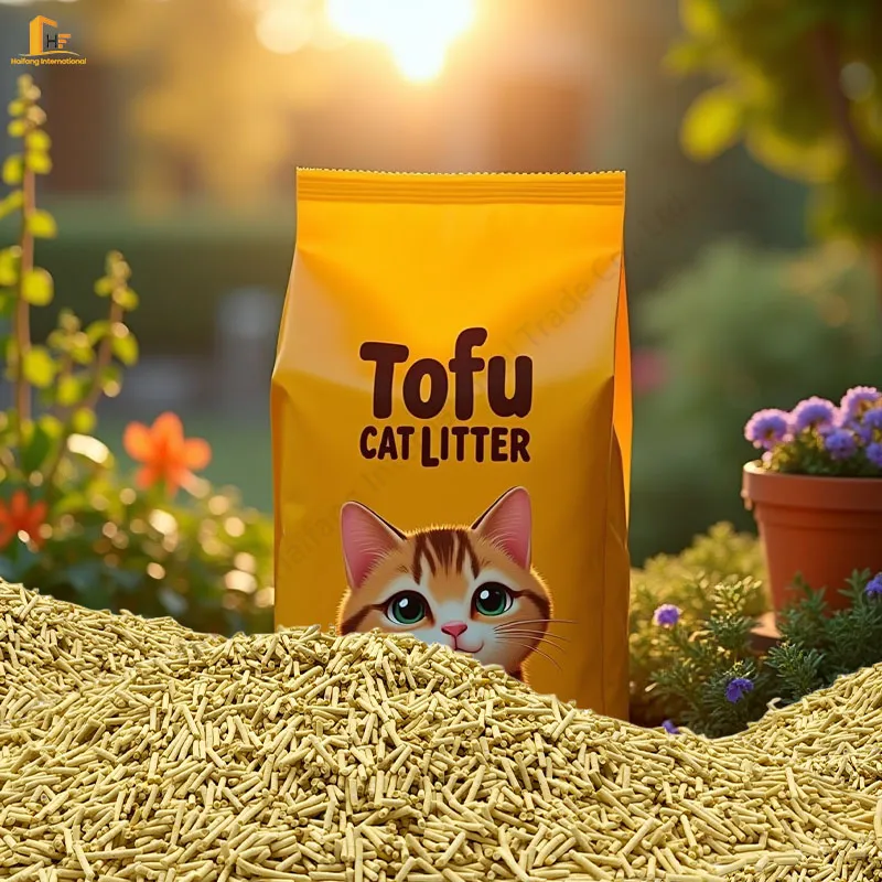 Areia para Gato de Tofu Certificada pela FDA, Fibra de Soja de Grau Alimentício, Infundida com Carvão de Bambu, Ultra Absorvente, Formação Rápida de Grumos 99.9% Livre de Poeira, Descarga Segura, Bloqueio de Odor Areia para Gato de Tofu