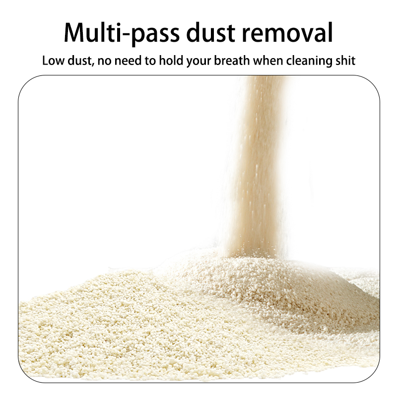Kit de Areia para Gato de Cassava OEM/ODM, Areia para Gato Natural à Base de Planta, Material de Cassava, Agregação Fresca, Base Antiadesiva, Controle de Odor e Antibacteriano