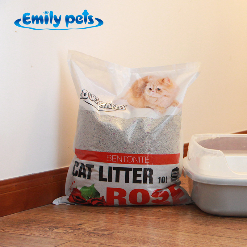 Areia para Gato de Bentonita com Carvão Ativado de Bambu, Controle Forte de Odor, Livre de Poeira, Agregação Rápida