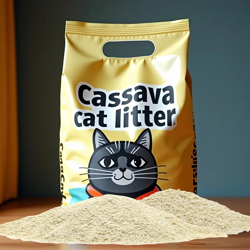 OEM Smart 100% Areia para Gato à Base de Plantas com Controle de Odor Forte, Formação de Grumos e Livre de Poeira, Biodegradável de Mandioca para Todos os Gatos
