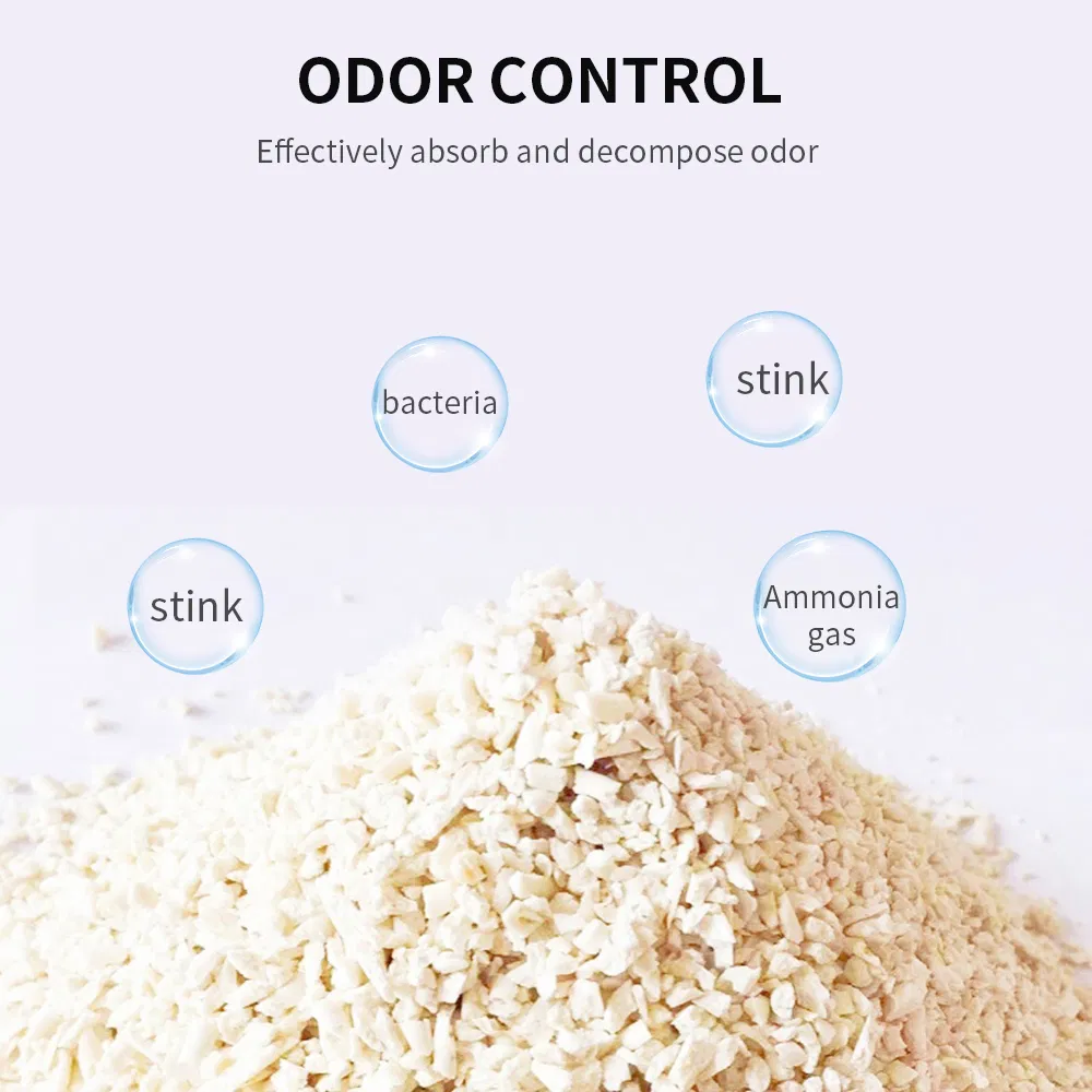 Areia para gatos de tofu à base de plantas, sem pó e premium, para venda por atacado