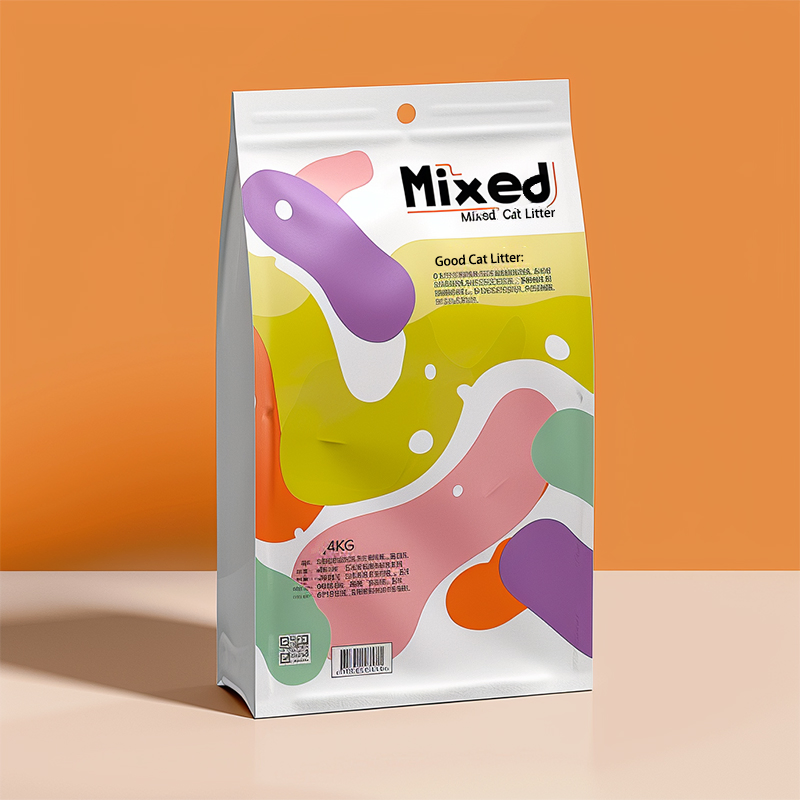 Produtos para Gato Agregação Dura Solúvel em Água Baixa Emissão de Poeira Não Pegajoso Conforto para Patas Aromas e Embalagens Personalizáveis Areia para Gato Misturada