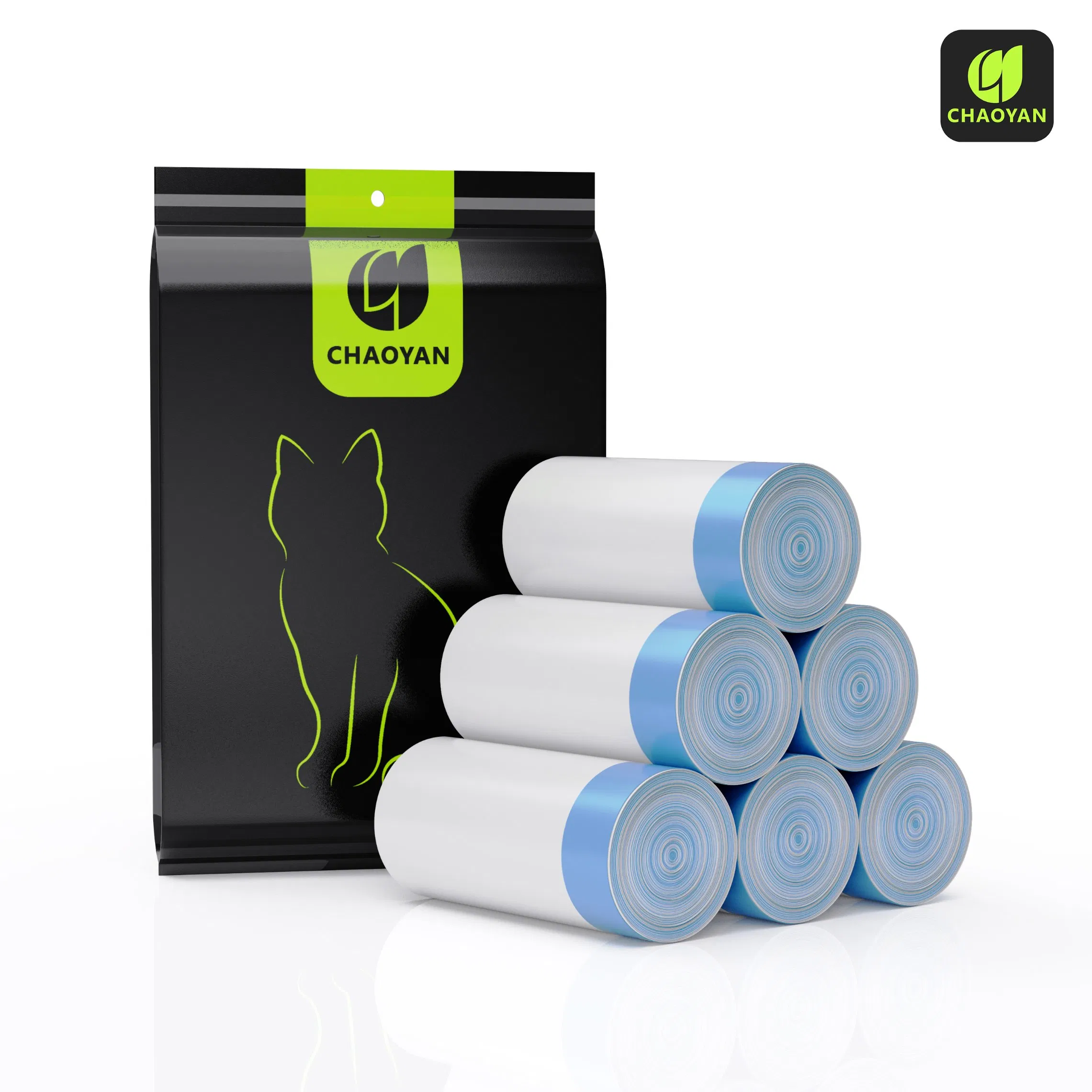 Sacos de Lixo Extra Grande para Gatos, Receptáculos para Resíduos de Animais de Estimação, Compatíveis com Caixa de Areia Autolimpante, Com Cordão, À Prova de Vazamentos, Higiênicos e Seguros