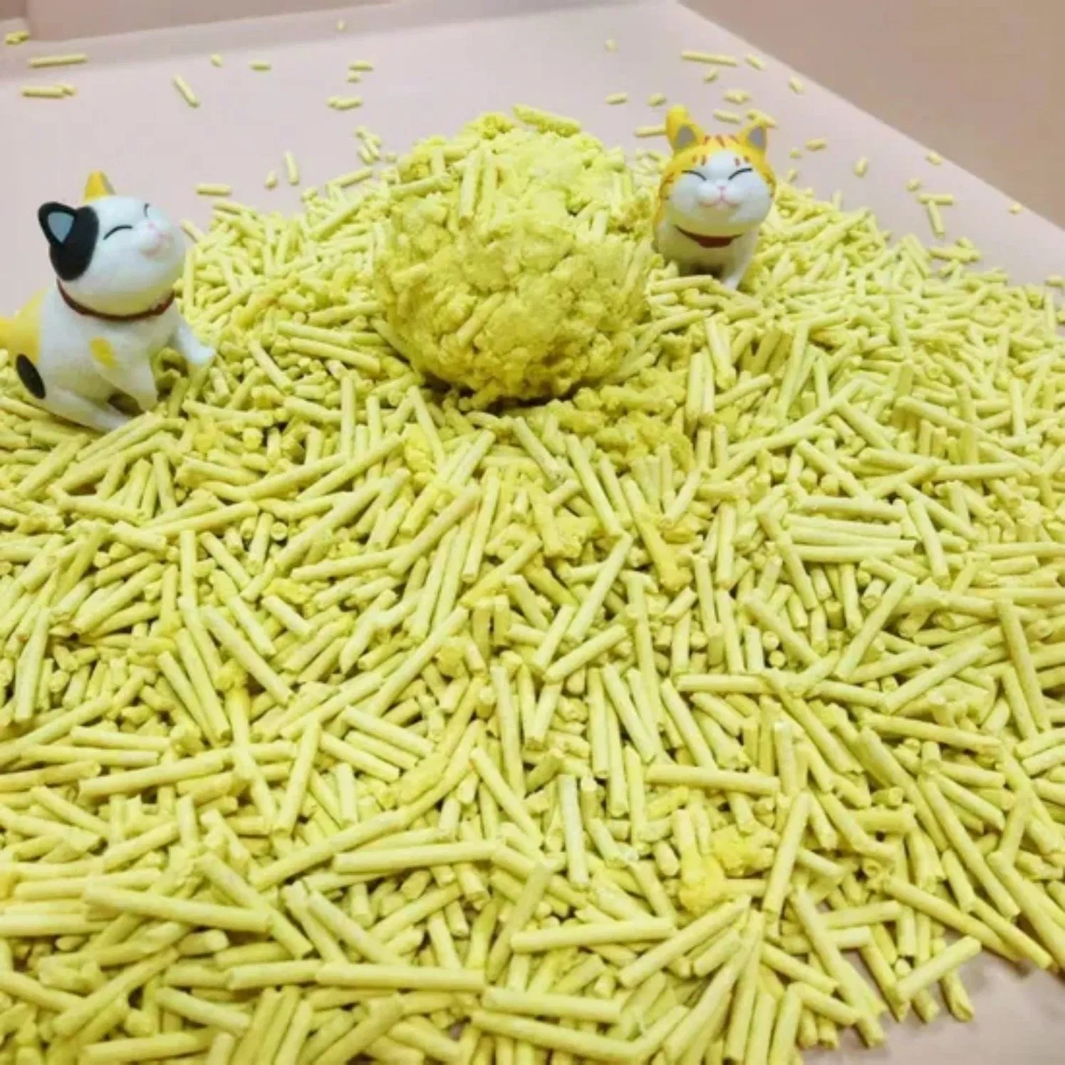 Premium Grade Lemon Scented Tofu Cat Litter Made From Select Ingredients Through Rigorous Quality Control Ensuring Consistent High Performance