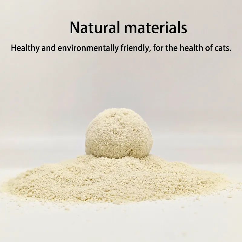 Envio Rápido OEM Baseado em Plantas Puro Não Tóxico Livre de Poeira Antiaderente Areia para Gato de Mandioca