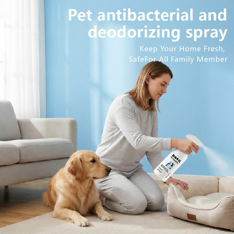 Spray Eliminador de Odor de Urina de Animal de Estimação Fórmula de Limpeza Profunda