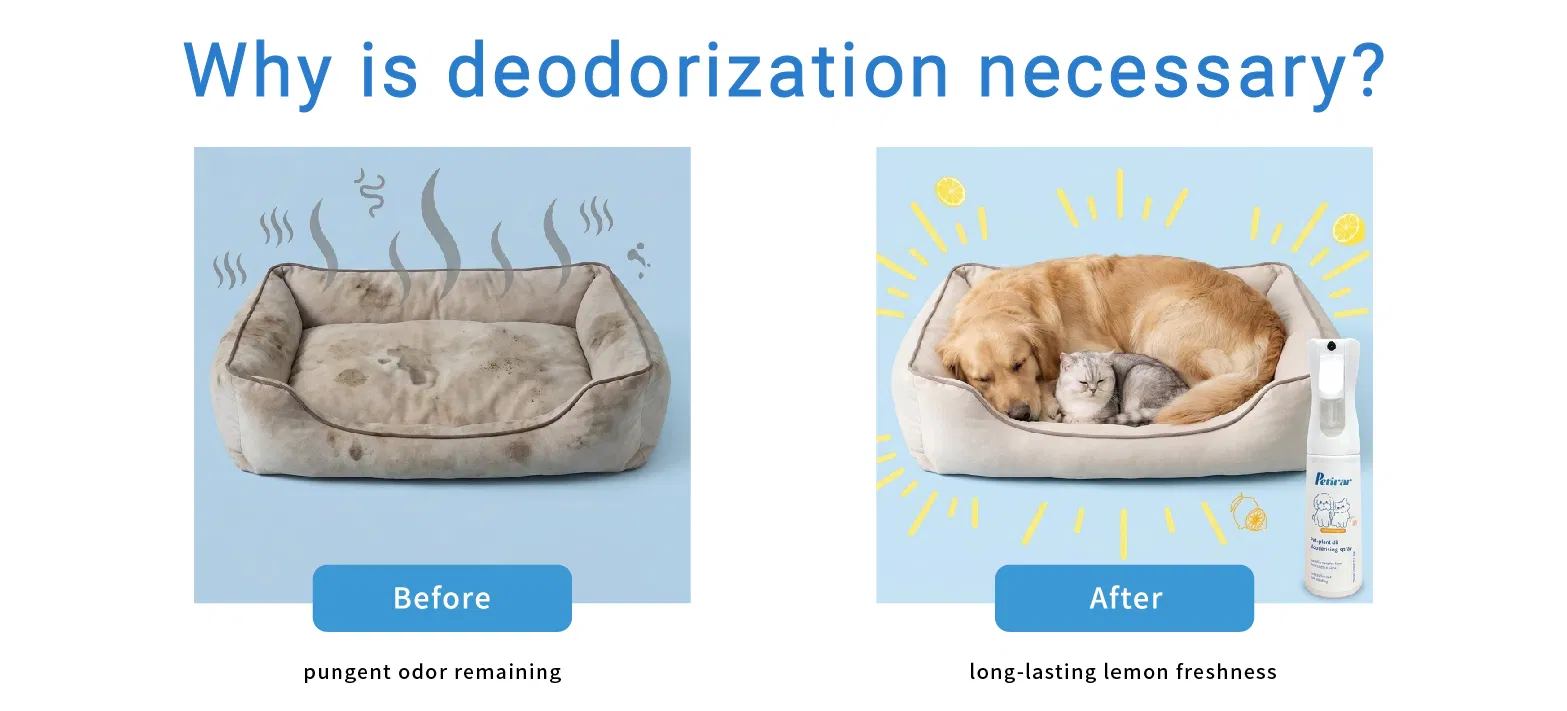 Spray Eliminador de Odor de Animais de Estimação Lemom Fórmula Ecológica para B2b Atacado