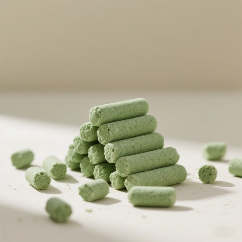 Areia para gatos ecológica e à base de soja disponível nos sabores original fragrante e chá verde