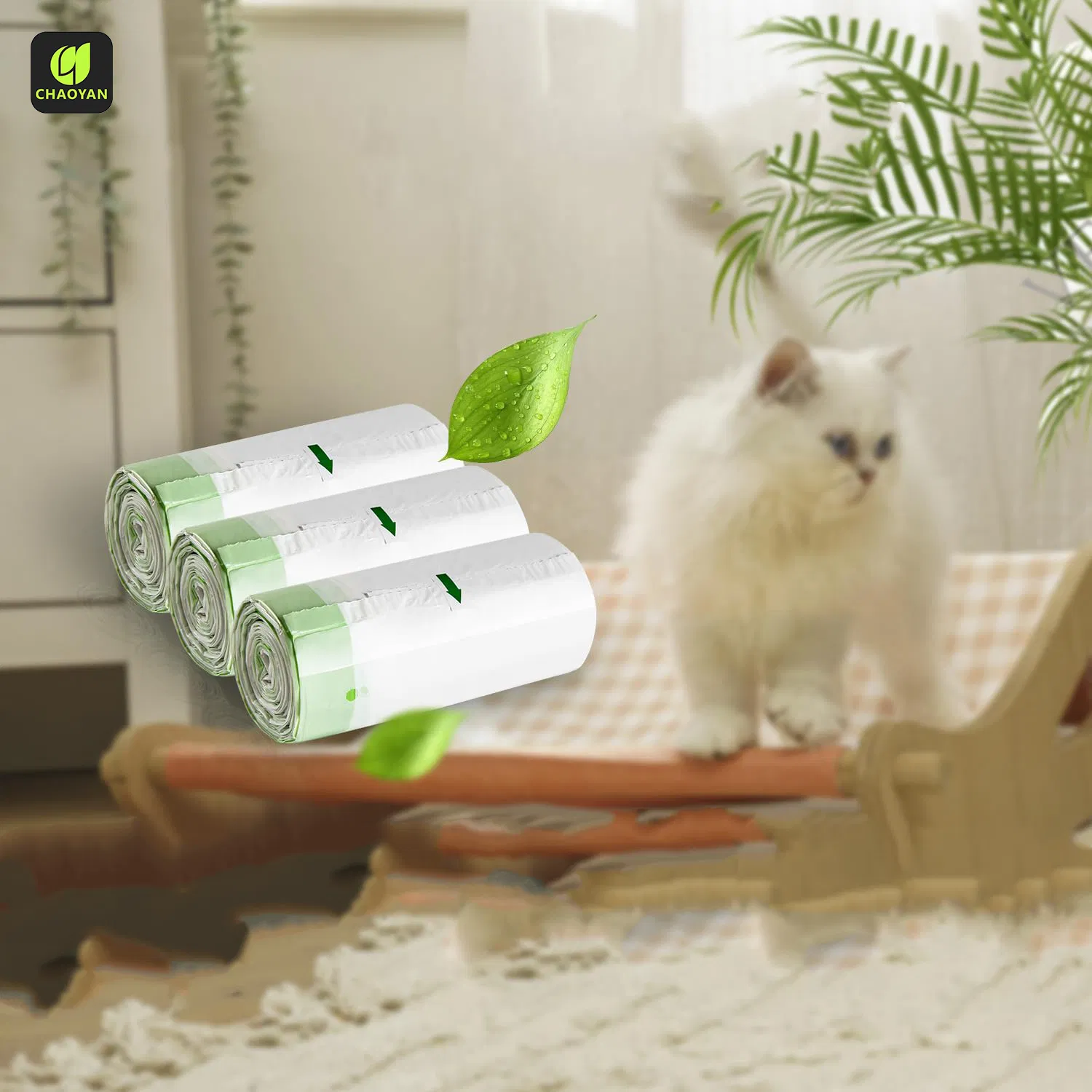 Sacos de Descarte para Lixo de Gato à Venda por Atacado, Eficientes em Custo, Compatíveis com Forros de Caixa de Areia Automática, Sacos Pesados e Extra Grossos 3-10 Galão