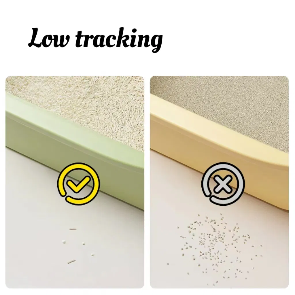 Atacado de fábrica de areia para gatos biodegradável à base de plantas, mistura de tofu e mandioca