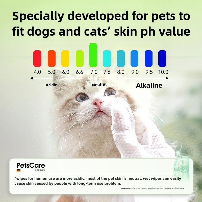 Luvas Descartáveis Sem Lavagem Talisman para Banho Suprimentos para Animais de Estimação Desodorizantes Lenços de Limpeza a Seco para Uso Especial em Gatos e Cães