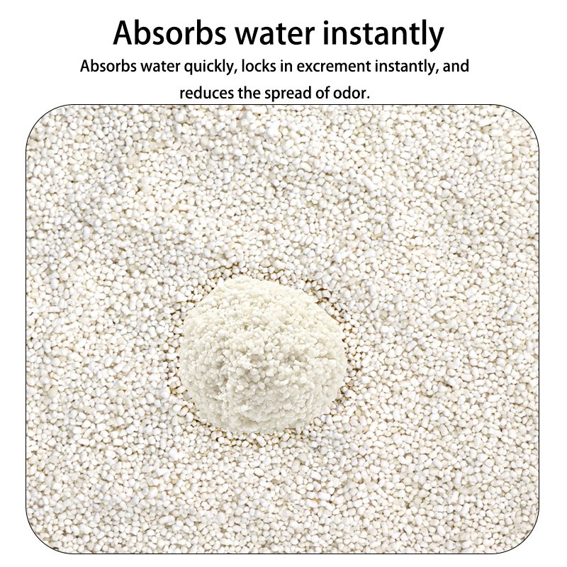 Kit de Areia para Gato de Cassava OEM/ODM, Areia para Gato Natural à Base de Planta, Material de Cassava, Agregação Fresca, Base Antiadesiva, Controle de Odor e Antibacteriano