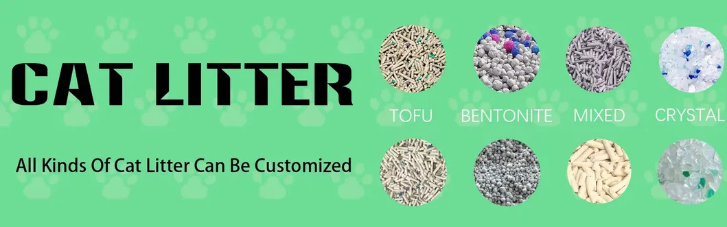 Areia para gatos ecológica e descartável feita de tofu sustentável