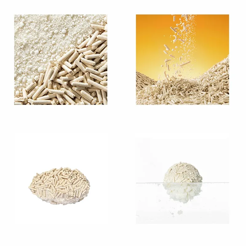 Atacado de fábrica de areia para gatos biodegradável à base de plantas, mistura de tofu e mandioca