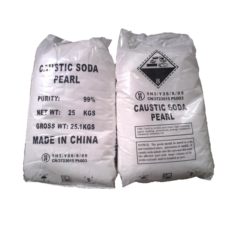 Melhores 99% Preços de Soda Cáustica Flocos/Pérolas para Fabricação de Sabão e Detergente
